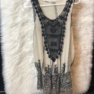 Sheer lace top